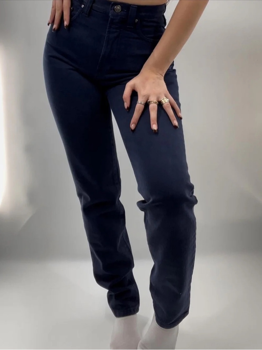 Versace Jeans Collection Black Denim Jeans with silver Medallion